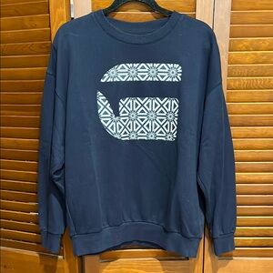 NWOT Navy Blue G Star Raw Graphic Men's Sweatshirt